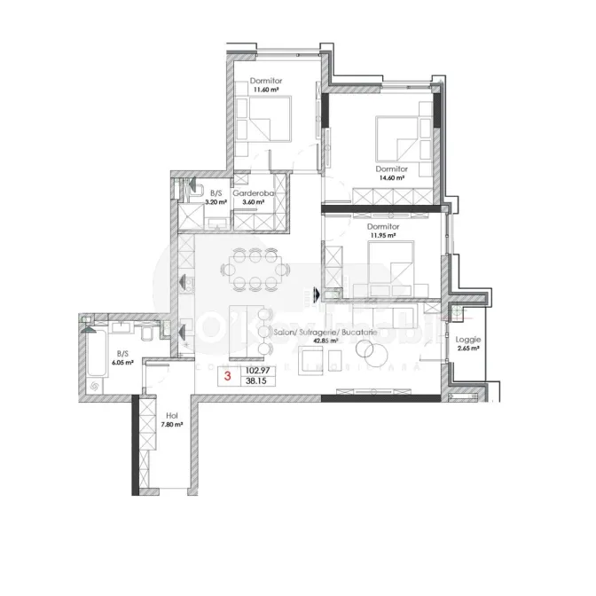 Apartament, Centru, 31 AUGUST