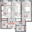 Квартира, Рышкановка, ТУДОР ВЛАДИМИРЕСКУ