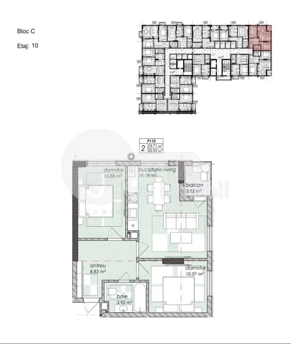 Квартира, Дурлешты, Н. ДИМО