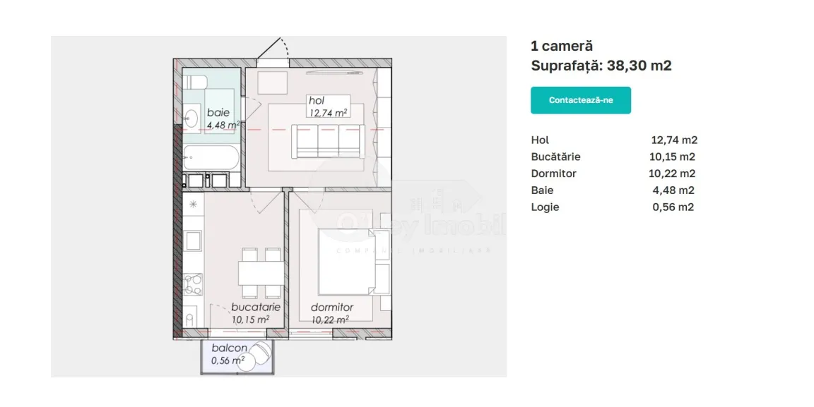 Квартира, Дурлешты, Н. ДИМО