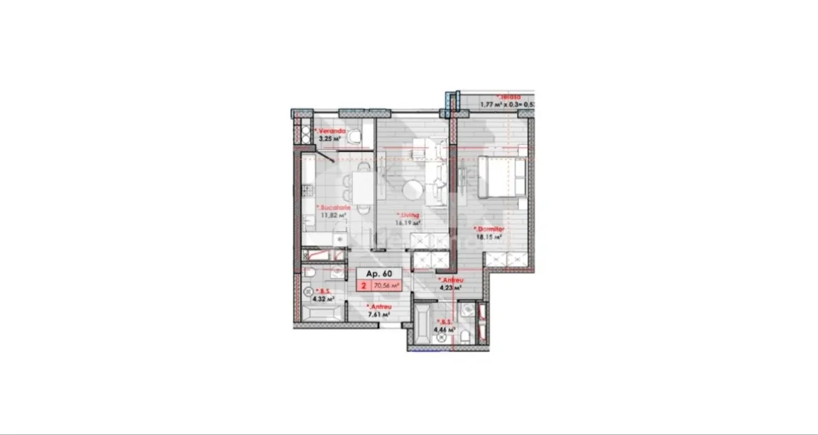 Apartament, Râșcani, CALEA MOȘILOR