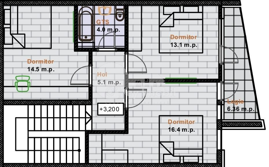 Townhouse,Buiucani, GHIOCEILOR